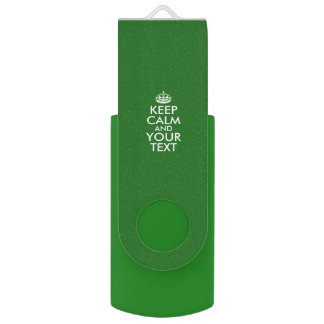 Personalized KEEP CALM and YOUR TEXT Flash Drive