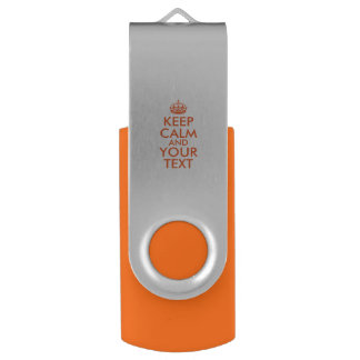 Personalized KEEP CALM and YOUR TEXT Flash Drive