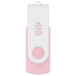 Personalized KEEP CALM and YOUR TEXT Flash Drive