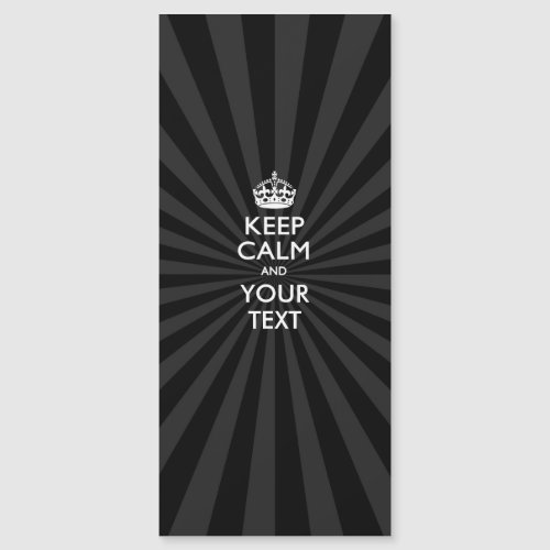 Personalized KEEP CALM and your text on burst