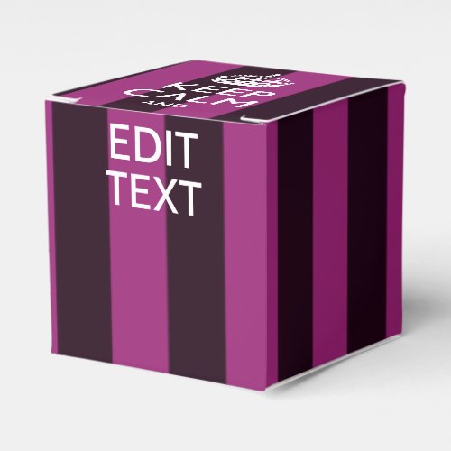 Personalized KEEP CALM and Your Text on Pink Favor Boxes