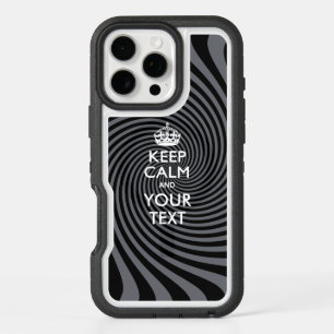 Personalized KEEP CALM AND Your Text iPhone 16 Pro Max Case