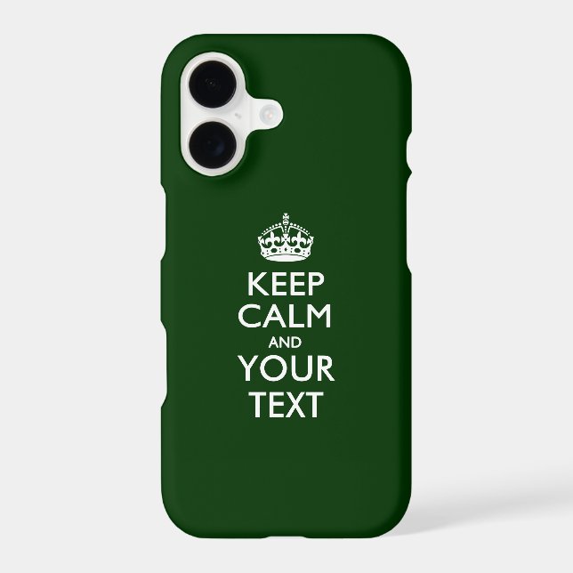 Personalized KEEP CALM AND Your Text Samsung Galaxy Case (Back)