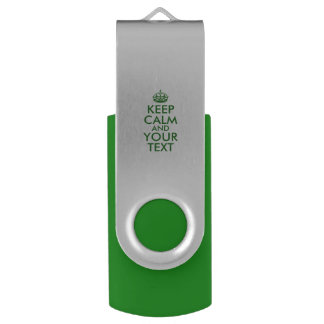 Personalized KEEP CALM and YOUR TEXT USB Flash Drive