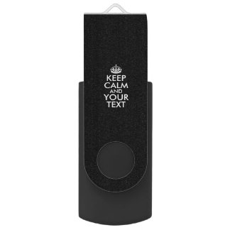 Personalized KEEP CALM and YOUR TEXT USB Flash Drive