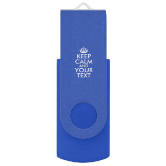Personalized KEEP CALM and YOUR TEXT USB Flash Drive