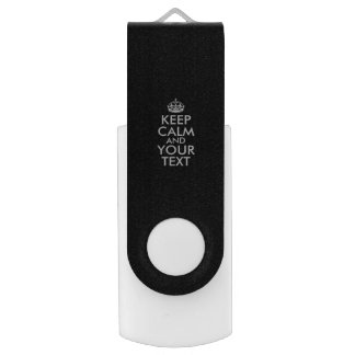 Personalized KEEP CALM and YOUR TEXT USB Flash Drive