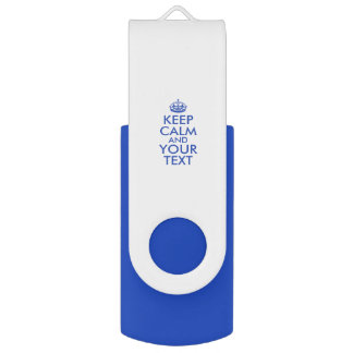 Personalized KEEP CALM and YOUR TEXT USB Flash Drive
