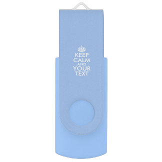 Personalized KEEP CALM and YOUR TEXT USB Flash Drive