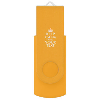 Personalized KEEP CALM and YOUR TEXT USB Flash Drive