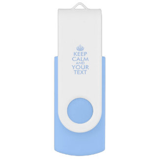 Personalized KEEP CALM and YOUR TEXT USB Flash Drive