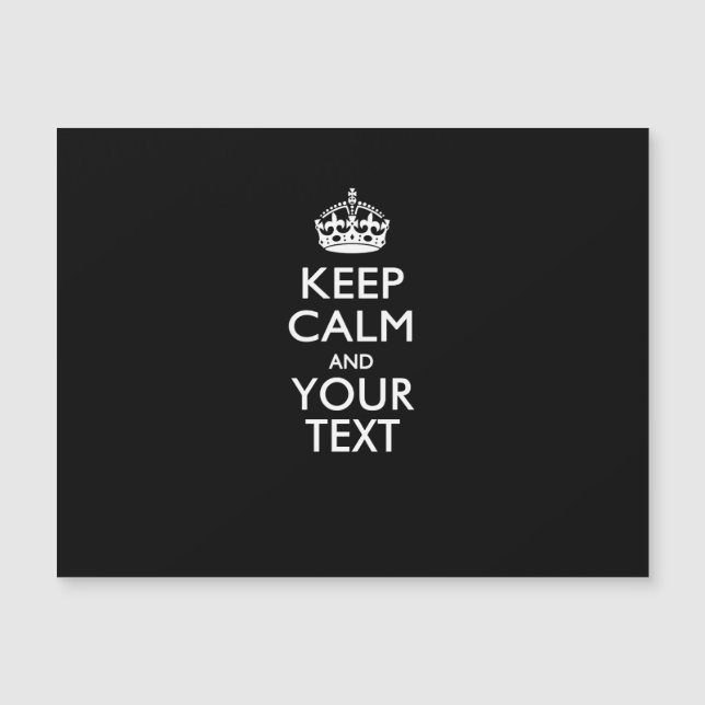 Personalized KEEP CALM Change Background Color (Front)