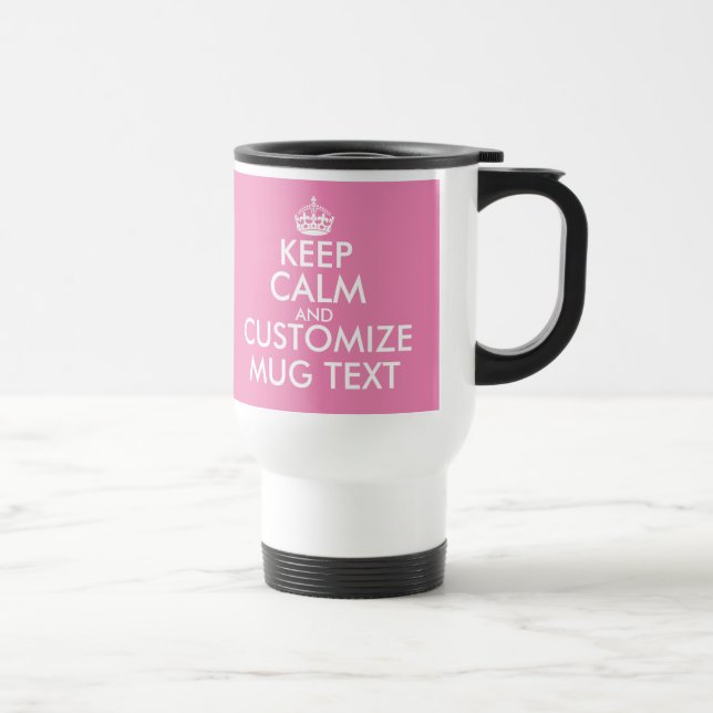 Personalized Keep Calm coffee to go travelmugs Travel Mug (Right)