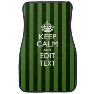 Personalized KEEP CALM Have Your Text Car Tuning Car Floor Mat