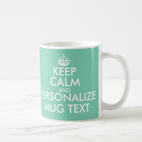 Personalized Keep Calm wedding mugs and cups