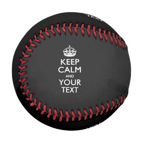 Personalized KEEP CALM with your choice of Colors Baseball