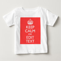 Personalized KEEP CALM Your Text in Coral
