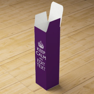 Personalized KEEP CALM Your Text on Box