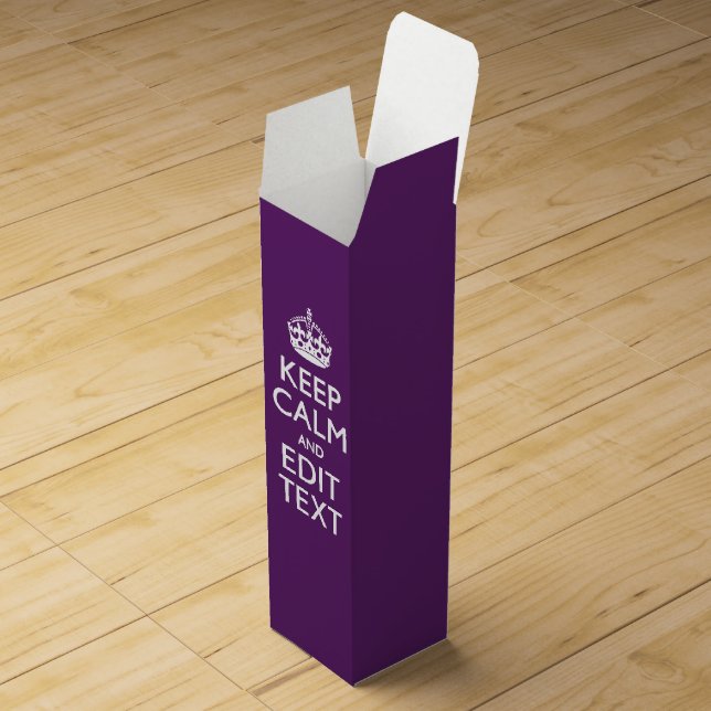 Personalized KEEP CALM Your Text on Box (Opened)