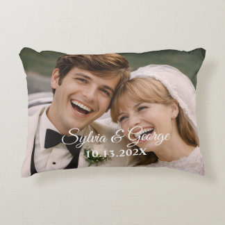 Personalized Keepsake 50th Anniversary Photo Gift Accent Pillow