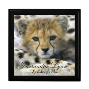 Personalized Keepsake Box Large/Cheetah Cub