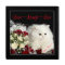 Personalized Keepsake Box Large/Roses/White Cat