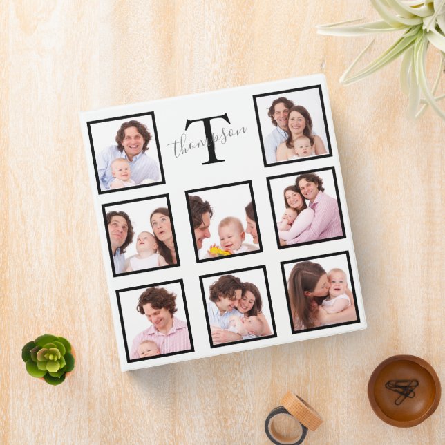 Personalized Keepsake Family Photo Collage 3 Ring Binder (In Situ)