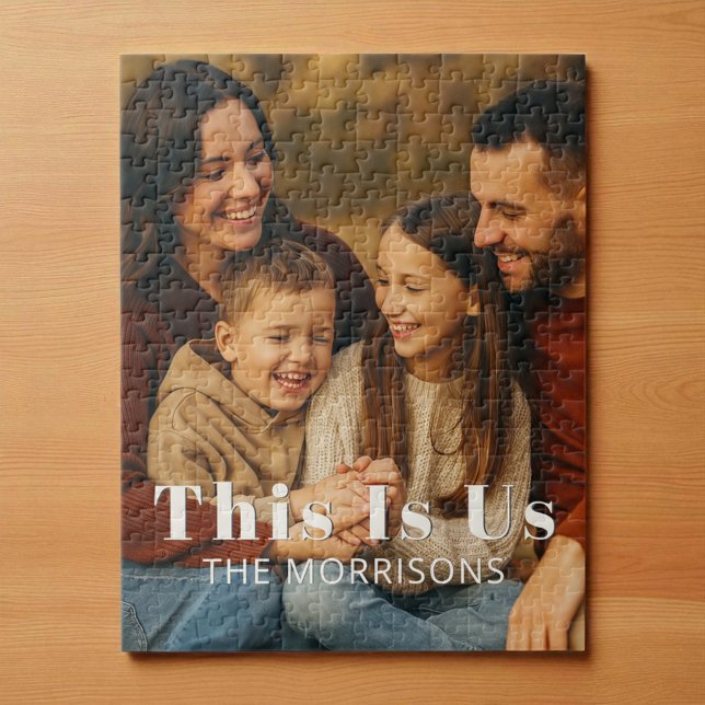 Personalized Keepsake Family Photo This is Us Jigsaw Puzzle (Creator Uploaded)