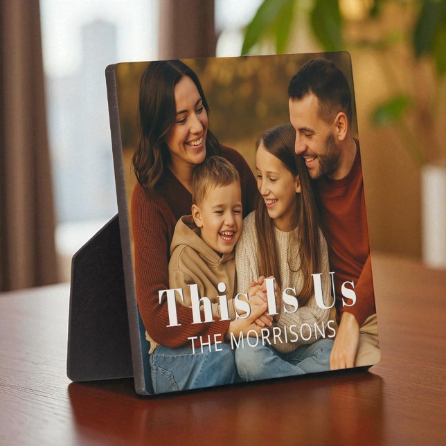 Personalized Keepsake Family Photo This is Us Plaque (Creator Uploaded)
