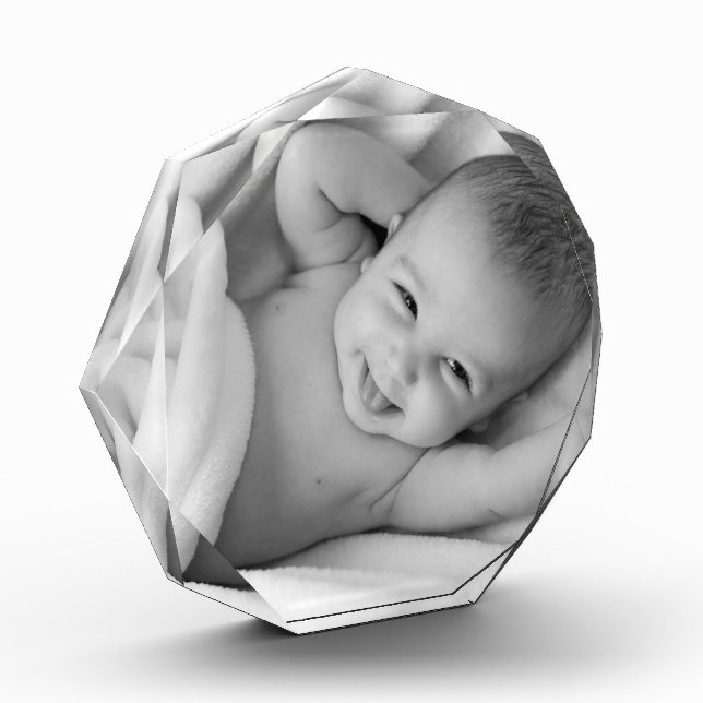 Personalized Keepsake Holiday Gift Photo Block (Left)