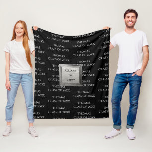 Personalized Keepsake Name Year Fleece  Blanket