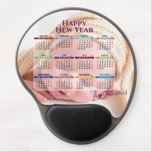 Personalized Keepsake Photo 2021Calendar Gel Mouse Pad