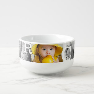 Personalized Keepsake Photo Collage Soup Mug