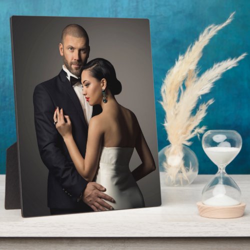 Personalized Keepsake Wedding or Engagement Photo Plaque