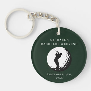 Personalized Key Chain Bachelor Golf Weekend