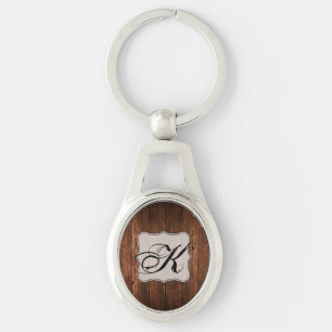 Personalized Key Chain Barn Wood Country Rustic