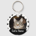 Personalized Keychain Of Your Pet Cat at Zazzle
