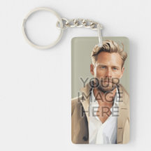 Personalized Keychain Vertical Images