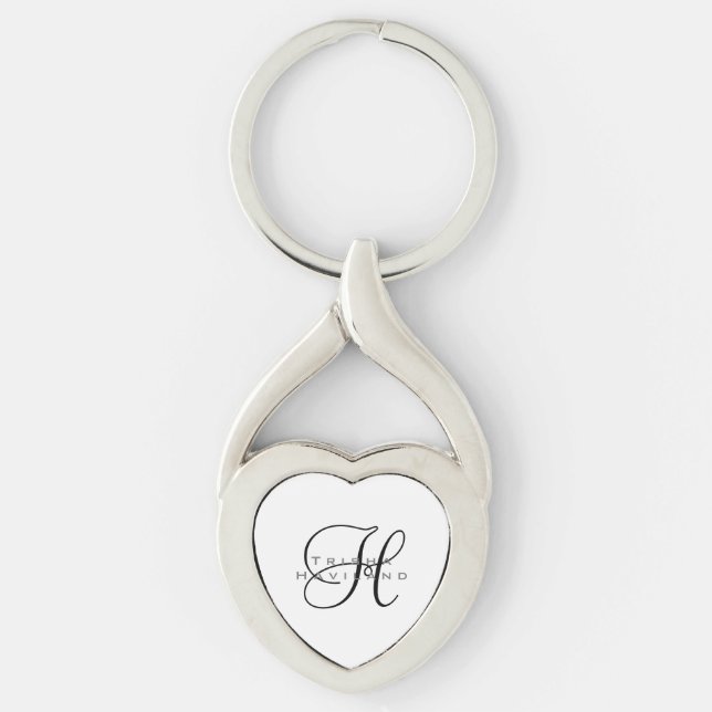 Personalized Keychain with Monogram (Front)