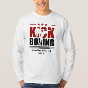 Personalized Kick Boxing Boxer Location Date Name T-Shirt
