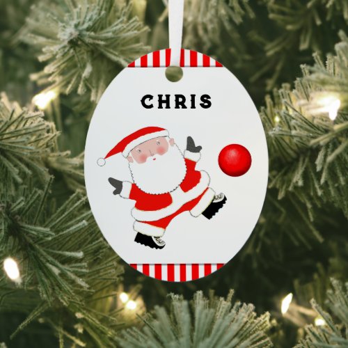 Personalized Kickball Collectible Metal Ornament