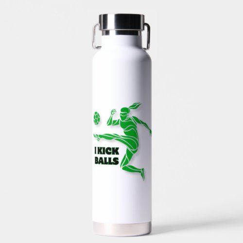 Personalized Kicking Soccer Water Bottle