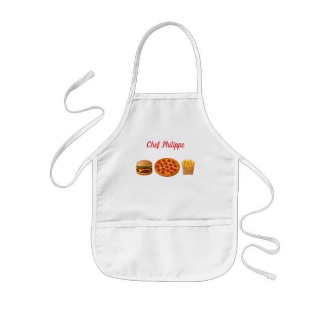 Personalized kid apron, custom name kid apron (Front)