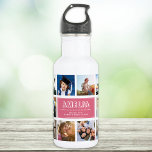 Personalized Kid Child Name Instagram Photos Pink Stainless Steel Water Bottle<br><div class="desc">Modern,  personalized Instagram photo collage water bottle for the best Back to School day Ever. A perfect gift also for a child's birthday! She'll love carrying his favorite people around wherever he goes and it will help ease anxiety over the first day of school. This is the pink version.</div>
