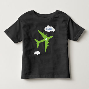 Personalized kid's airplane birthday party t-shirt