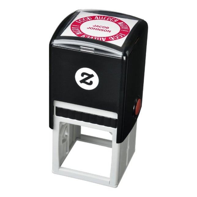 Personalized Kids Allergy Alert Food Allergies Self-inking Stamp (Product)
