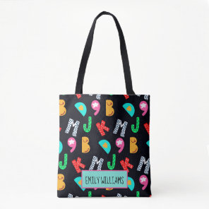 Personalized Kid's Alphabets Tote Bag