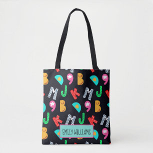 Personalized Kid's Alphabets Tote Bag
