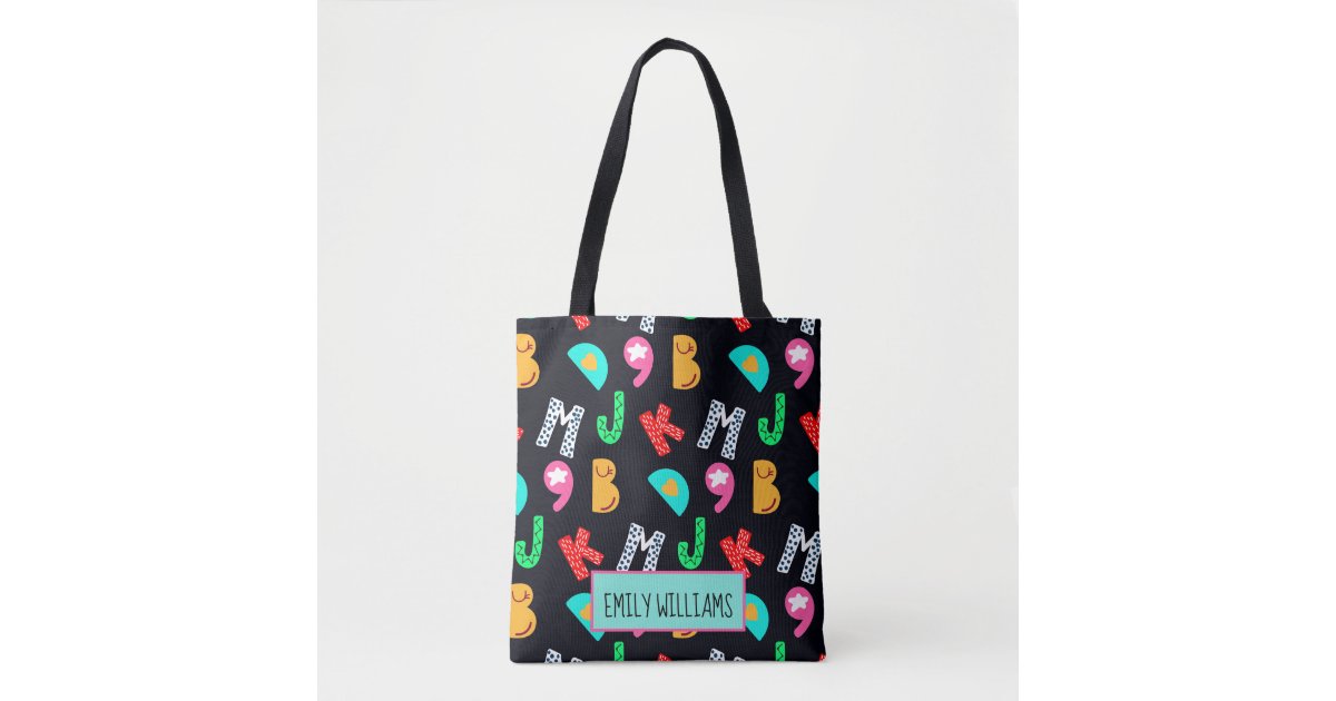 Personalized Kid's Alphabets Tote Bag | Zazzle
