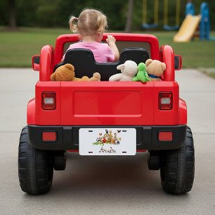 Personalized Kid's animals  License Plate